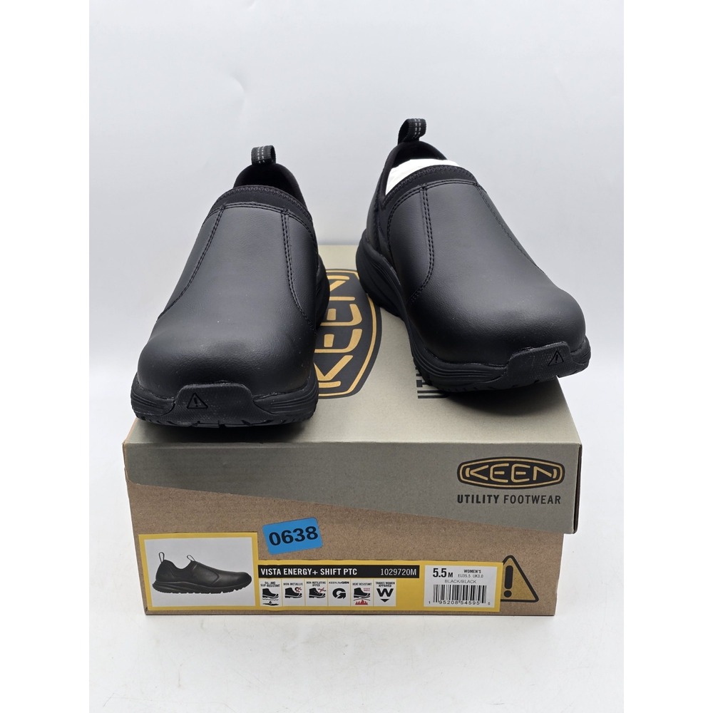 Women's Keen Utility Vista Energy Shift Low Height Composite Toe Slip-on Sz 5.5